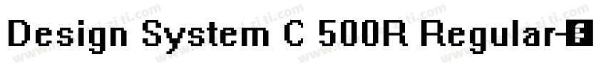 Design System C 500R Regular字体转换